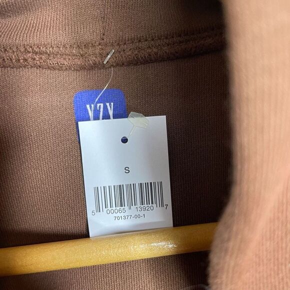 NWT Gap Yzy Yeezy Brown Hoodie Double Layer Cotton Small S New Sweatshirt - Picture 5 of 8